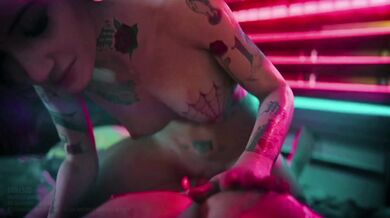 Watch a hot cyborg woman having sex with several men in an exciting compilation of scenes from the world of Cyberpunk 2077