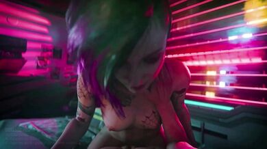 Watch a hot cyborg woman having sex with several men in an exciting compilation of scenes from the world of Cyberpunk 2077