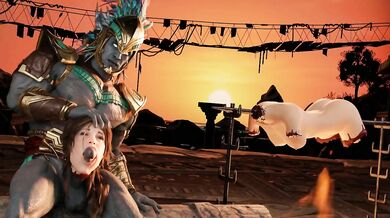 The Lara Fatality - Sexy archaeologist meets a monster in the dark tombs of Egypt