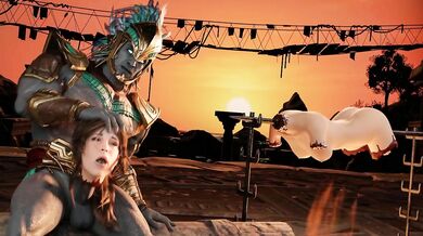 The Lara Fatality - Sexy archaeologist meets a monster in the dark tombs of Egypt