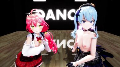Miko Suisei Ai-Pie Dance hall [2kMMD]