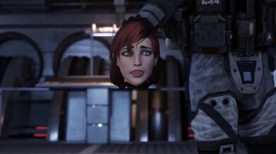 Watch as the sexy Normandy girl takes on a gang of sandflies in this hot hentai scene!