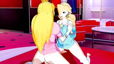 Mushroom Kingdom Ménage à Trois: Rosalina, Peach and Super Mario