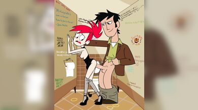 Foxy Lady in the Public Toilet [SuitedFrank]