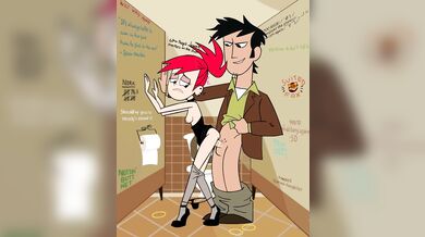 Foxy Lady in the Public Toilet [SuitedFrank]