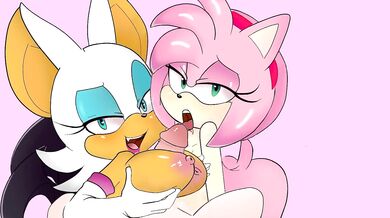The Beachside Bounty of Rouge and Amy Rose: Boobjobs Galore!