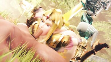 Zelda and Midna are having a little friendly bonding moment, but things get kinky when Midna suggest they try something new