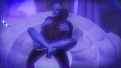 Lara Croft, the Tomb Raider, gets blackmailed by a mysterious woman in a Sushi Restaurant and is for*ced to perform sexual acts with her