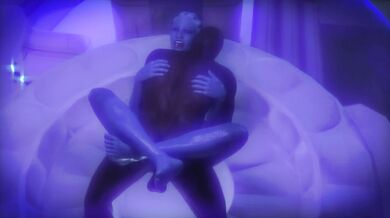 Lara Croft, the Tomb Raider, gets blackmailed by a mysterious woman in a Sushi Restaurant and is for*ced to perform sexual acts with her