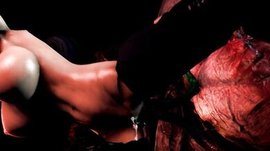 Watch as Momiji gets abducted by aliens in the tentacle hive DLC 1!