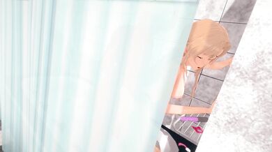 Watch as Yuuki and Asuna are taken advantage of by an unknown attacker in the shower room!