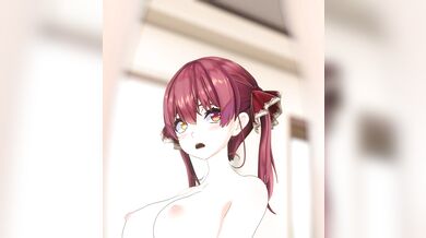 Watch as the beautiful marine girl, Houshou, engages in a POV (point of view) sex scene with her partner on board the ship!