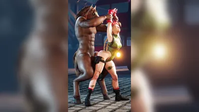 Watch as Cammy White and HorseGuy [Rekin3D] engage in a hot, passionate sex scene that will leave you breathless