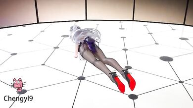 Mysterious Blue Roach Takes White-Haired Sluts Virginity