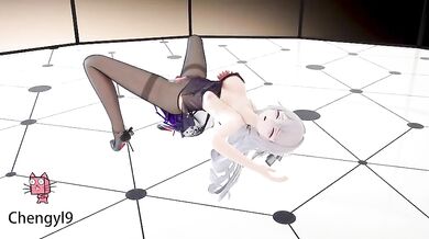 Mysterious Blue Roach Takes White-Haired Sluts Virginity