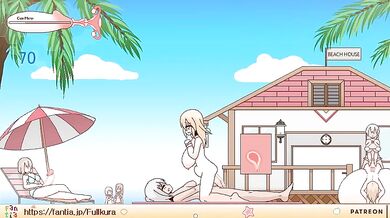 Watch as these two sexy ladies take off their bikinis and explore each other on the beach, in this steamy beach porn scene!