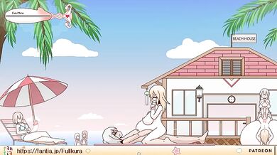 Watch as these two sexy ladies take off their bikinis and explore each other on the beach, in this steamy beach porn scene!