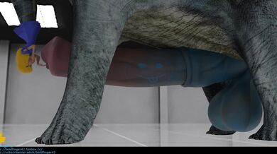 The Bold Finger 42: One-Woman Dinosaur Taur Solo Urethral Insertion