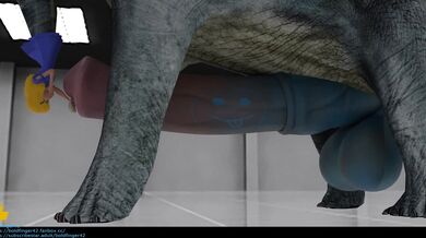 The Bold Finger 42: One-Woman Dinosaur Taur Solo Urethral Insertion