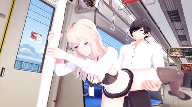 A train conductor with a raging hard-on cant wait to get off work and fuck his sexy passenger, who happens to be the love of his life