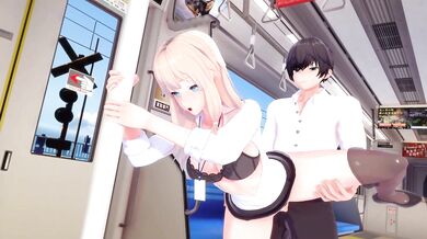 A train conductor with a raging hard-on cant wait to get off work and fuck his sexy passenger, who happens to be the love of his life