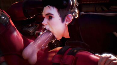 Deadpool, X-Mens Negasonic Teenage Warhead and Froggy from SFW Meme join forces for an epic orgy!