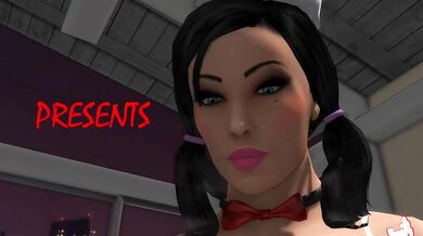 In the secluded forest, a group of girls were gathering firewood for their campfire when they stumbled upon an unexpected visitor