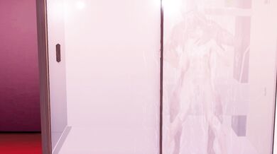 Watch this hottie fuck her stepbrother in the shower outside their family cabin!