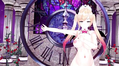 Watch this sexy anime girl Yuzuki Choco exploring a miniature garden with Haniwa dolls