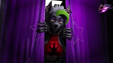 [Blender] Roxanne wolf gets her ass fucked