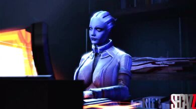 Busty Space Captain Liara TSonis Illicit Hentai Manga Comics - Erox