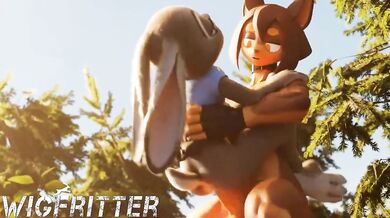 Futa Rory and Judy Hopps, the sex partners, have a passionate love affair in their new home