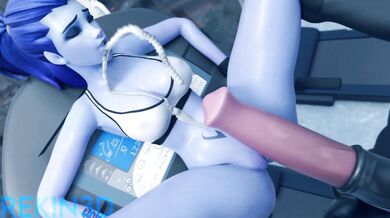 Watch as Rekkin3D, the master of 3D pornography, directs a hentai scene featuring Widowmaker from Overwatch and her massive load