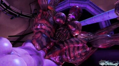 The Extraterrestrial Xenomorph Alien Being Violently Penetrated and Fucked by a Human in an Intergalactic Sexual Encounter!