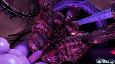 The Extraterrestrial Xenomorph Alien Being Violently Penetrated and Fucked by a Human in an Intergalactic Sexual Encounter!