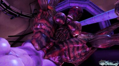 The Extraterrestrial Xenomorph Alien Being Violently Penetrated and Fucked by a Human in an Intergalactic Sexual Encounter!