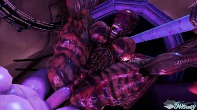 The Extraterrestrial Xenomorph Alien Being Violently Penetrated and Fucked by a Human in an Intergalactic Sexual Encounter!