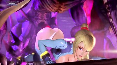 Sexy Nintendo Video Game Character Foursome - Ridley, Samus Aran, Ambrosine92
