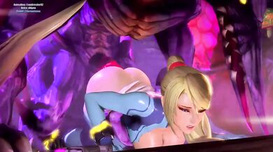 Sexy Nintendo Video Game Character Foursome - Ridley, Samus Aran, Ambrosine92