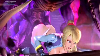 Sexy Nintendo Video Game Character Foursome - Ridley, Samus Aran, Ambrosine92