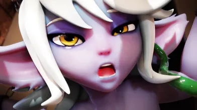 Rough Sex with Big Green Dildo - Tristana