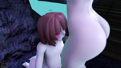 The Hottest Blowjob Ever: Chara the Futa Sucks and Swallows