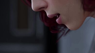 Watch as the Black Widow gets interrogated in a sexy way by her captor!