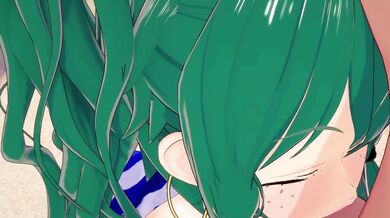 Erotic Journey of a Deku Girl and Futa Miruko in the Forest (89)