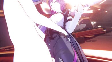 Megan Fox in Kafkas Honkai Star Rail: Megaeras Outfit 1