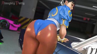 Taking Chun Li to a whole new level! Join the sexy martial artist as she shakes her curvy ass in an erotic fight scene!