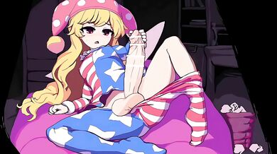 The Clown Pleasures Itself with Masturbation