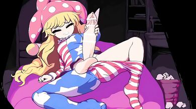 The Clown Pleasures Itself with Masturbation