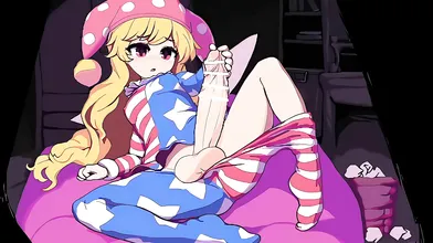 The Clown Pleasures Itself with Masturbation