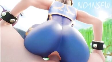 Chun-Li and her lesbian lover have a passionate threesome with another hot girl, leading to an explosive climax in this nsfw hentai video